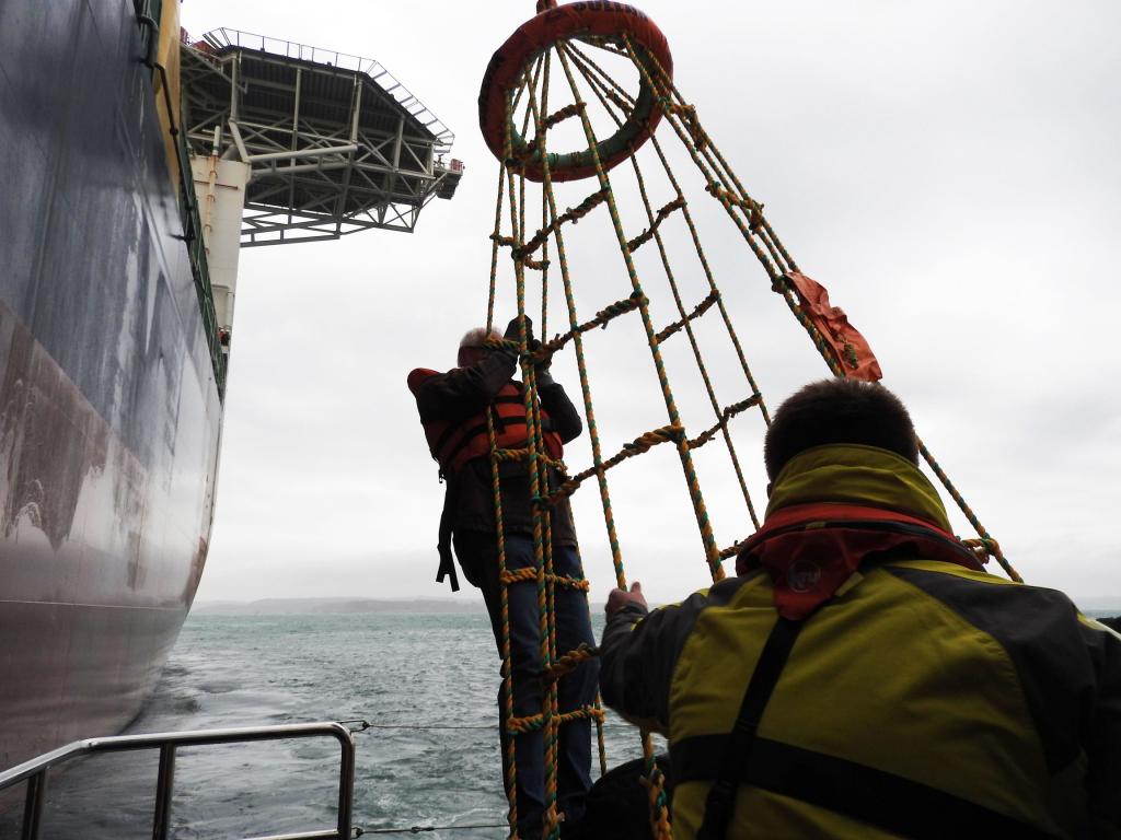 Deep sea pilot will board your vessel